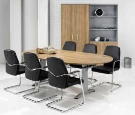 Ovale vergadertafel 240x120cm - 1