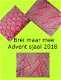 Patroon Brei maar Mee Advent Sjaal 2018 - 1 - Thumbnail