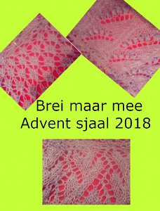 Patroon Brei maar Mee Advent Sjaal 2018