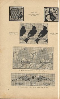 Antiek borduurboekje Kruissteek van Beyers Handwerkboeken serie H no. 12 - 4