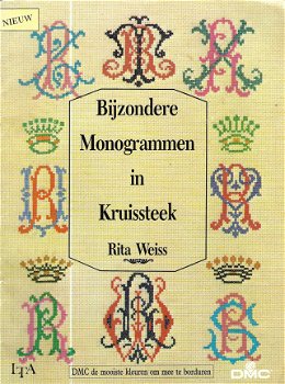 DMC Borduurboekje Bijzondere monogrammen in kruissteek - Rita Weiss - 1