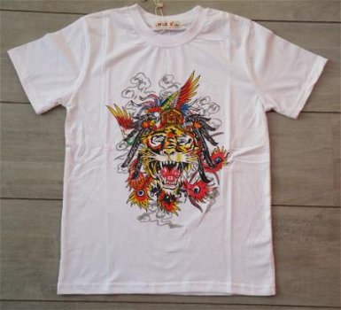 COOL T- Shirt met stoere TIJGER print maat 12 - 1