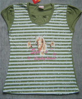 LEUK T-Shirt met paarden print maat 146/152 - 1