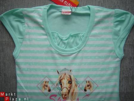 LEUK T-Shirt met paarden print maat 140/146 - 3