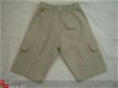 Nieuwe Stoere Rucanor Worker Bermuda maat 152 Khaki - 5 - Thumbnail