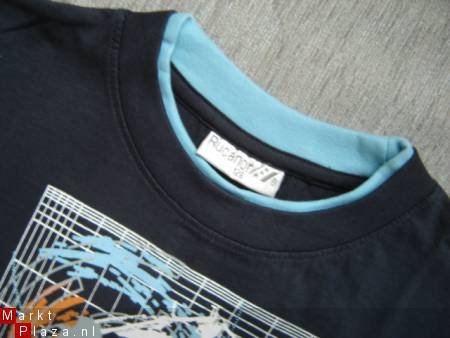 Nieuw Stoer Jongens T-Shirt maat 152 Navy - 3