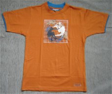 Nieuw Stoer Jongens T-Shirt  maat 140  Oranje