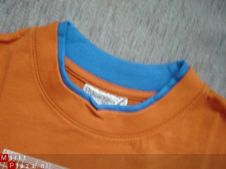 Nieuw Stoer Jongens T-Shirt maat 140 Oranje - 3