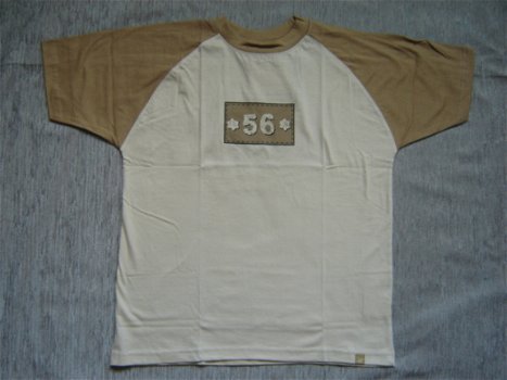 Nieuw Jongens Rucanor T-Shirt maat 140 Beige - 1