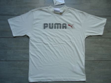 PUMA Jongens T-Shirt ECRU maat 152 - 1