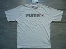 PUMA Jongens T-Shirt  ECRU maat 152