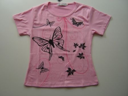 MOOI Stretch T-Shirt met VLINDERS maat 12 - 4