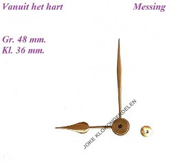 === Wijzers Franse pendule = oud === 38511