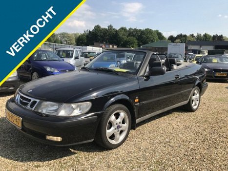 Saab 9-3 Cabrio - 2.3 SE elektrisch dak nwe apk leer - 1