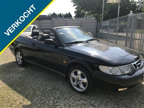 Saab 9-3 Cabrio - 2.3 SE elektrisch dak nwe apk leer - 1