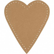 Leerpapier harten naturel 12 cm 4 st hobby hobbymaterialen