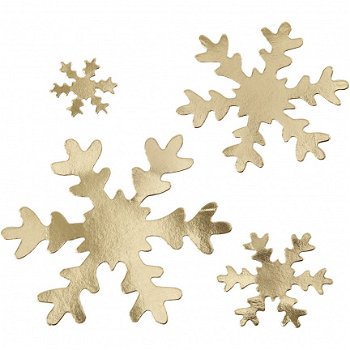 Leerpapier kerstboom naturel 18cm 4 stuks hobbymaterialen - 5