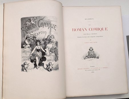 Le Roman Comique 1888 Scarron - Fraaie band M. Ritter duivel - 3