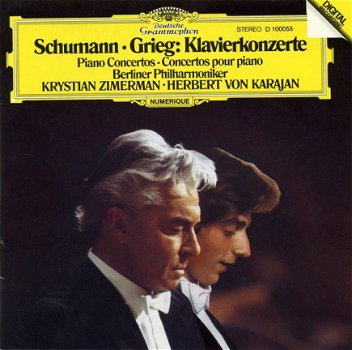 Krystian Zimerman - Schumann* - Grieg* - Berliner Philharmoniker, Krystian Zimerman, Herbert Von Kar - 1