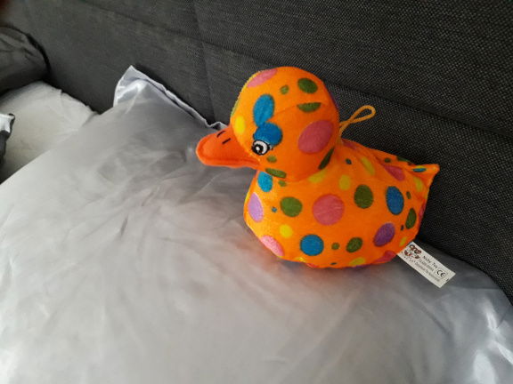 mooie gebreide roze wit pierrot - Afbeelding 7