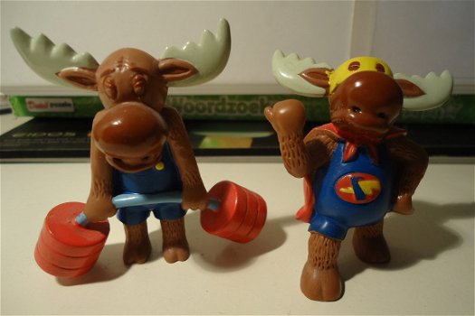 Drie rubberen figuurtjes van Ikea kindermenu (hoogte: 6 cm). - 5