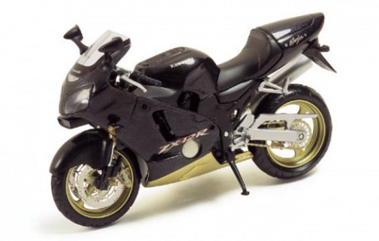 1:24 Ixo Moto Kawasaki ZX-12R 2002 zwart STB008 - 1