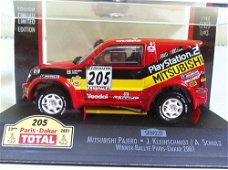1:43 Skid Mitsubishi Pajero Winner Dakar 2001 #205 Playstation2