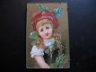 Voor in een groter poppenhuis: antiek schilderijtje...kleuren litho ca .1890. - 1 - Thumbnail