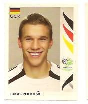 Panini voetbalplaatje Lukas Podolski