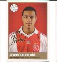 Voetbalplaatje ; Gregory van der Wiel - 1