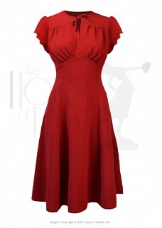 The House of Foxy, Grable Tea Dress in Red.