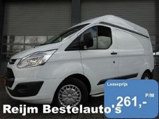 Ford Transit Custom - 270 2.2tdci L1H2 met airco , 3zits , trekhaak