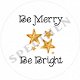 Witte kerst stickers christmas ijsster Ø 40mm (per 4 stuks) - 4 - Thumbnail