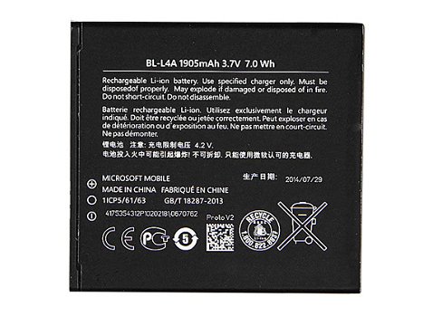 Battery For Lumia 535 RM-1090 RM1089 NOKIA NOKIA BL-L4A Cell Phone Batteries - 1