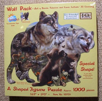 SunsOut - Wolf Pack - 1000 Stukjes Nieuw - 2