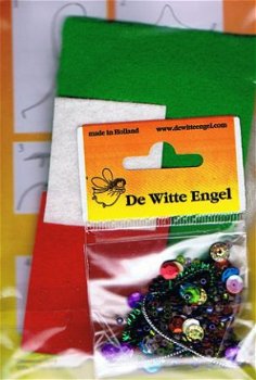 DE WITTE ENGEL BORDUUR / VILTPAKKET DANNY,KERSTHANGER - 2