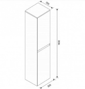 Sanifun kolomkast Silvano 300 - 2