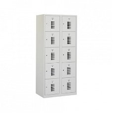 Locker (helmkast) 10 deuren h180xb60xd50cm