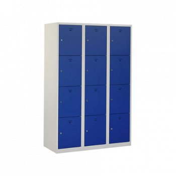 Locker (helmkast) 12 deuren h180xb90xd50cm - 1