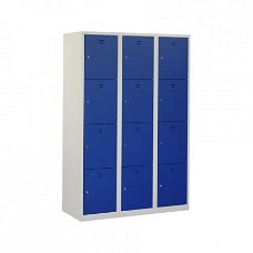 Locker (helmkast) 12 deuren h180xb90xd50cm