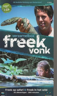 Verzamelbox Freek Vonk Freek op Safari / Freek in het Wild Digipack ( 2 DVD) Nieuw/Gesealed