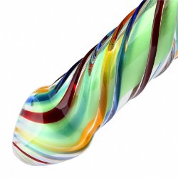 Glassdildo Hiko Glow in the dark 20cm