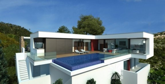 Moderne villa`s panoramisch zeezicht Costa Blanca - 1