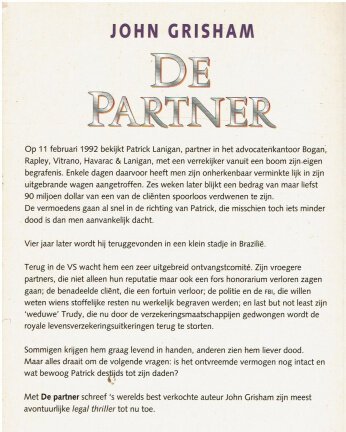 John Grisham = De partner - Afbeelding 2
