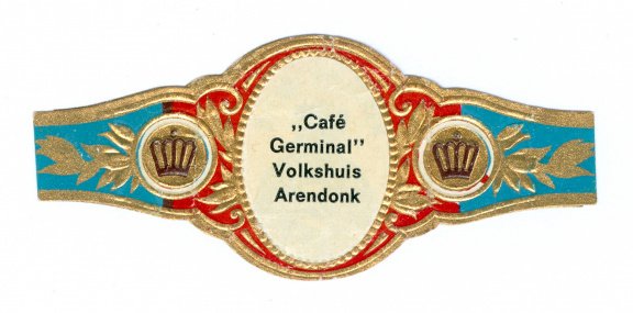 Zonder merk (type Graaf Tilly) - Reclamebandje Café Germinal Volkshuis, Arendonk - 1
