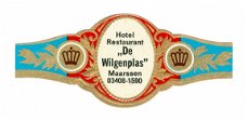 Zonder merk (type Graaf Tilly) - Reclamebandje Hotel Restaurant De Wilgenplas, Maarssen