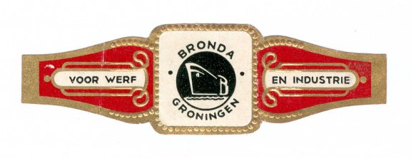 Zonder merk (type Carl Upmann) - Reclamebandje Bronda voor werf en industrie, Groningen - 1