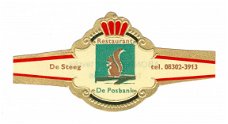 Abonné - Reclamebandje Restaurant De Posbank, De Steeg (zwarte boord, stemt tevrêe Tel)