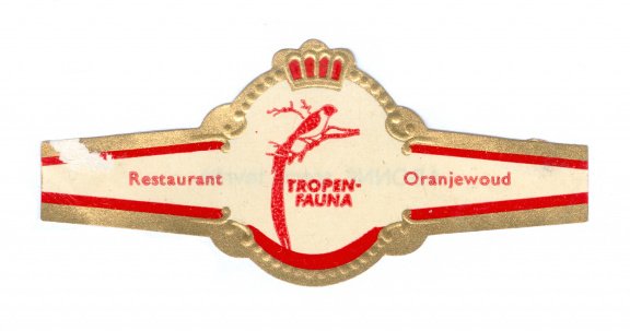 Abonné - Reclamebandje Restaurant Tropenfauna, Oranjewoud (rode boord, stemt tevrêe) - 1