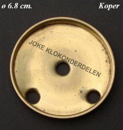 === Binnenplaatje wijzerplaat = koper = oud === 10412